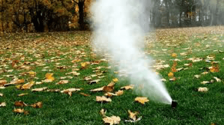 Lawn sprinkler blowout