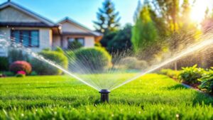 Smart sprinkler controller with weather-based watering schedule