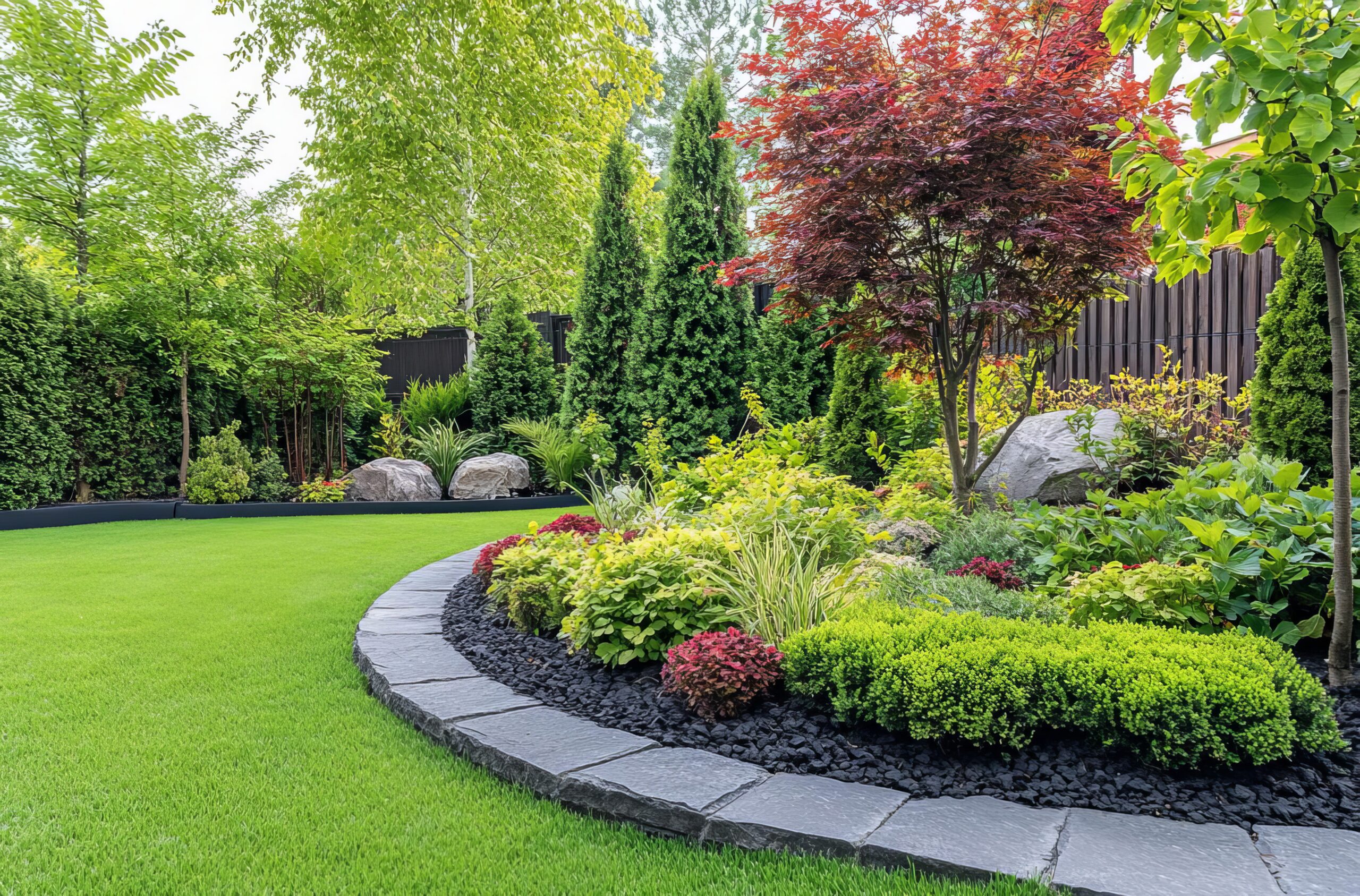 Cole Landscaping landscape services on a Massachusetts property