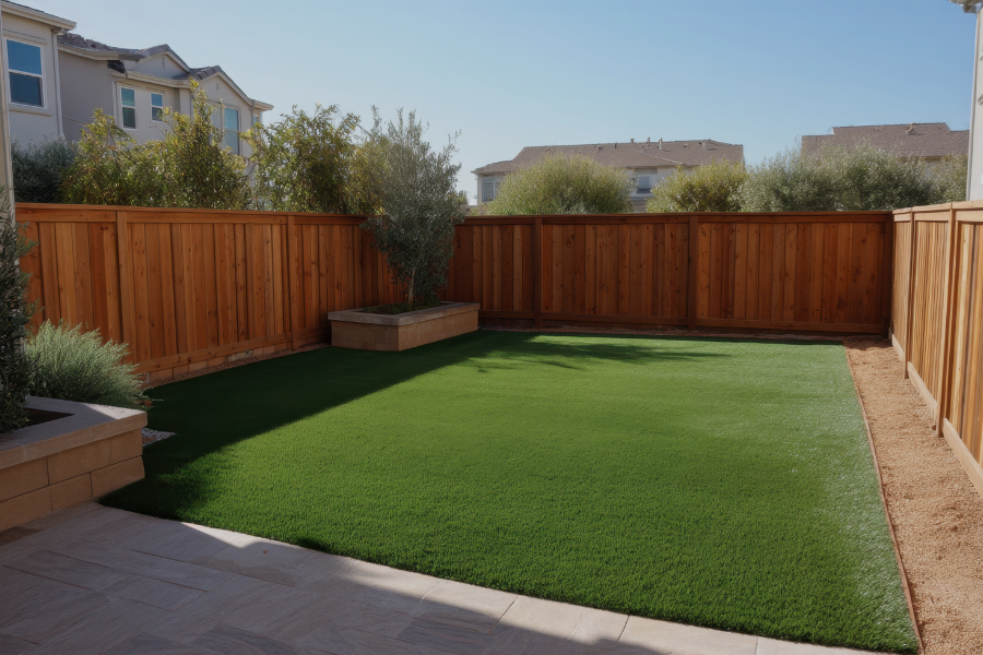 Native plant garden in a Cole Landscaping low-maintenance design
